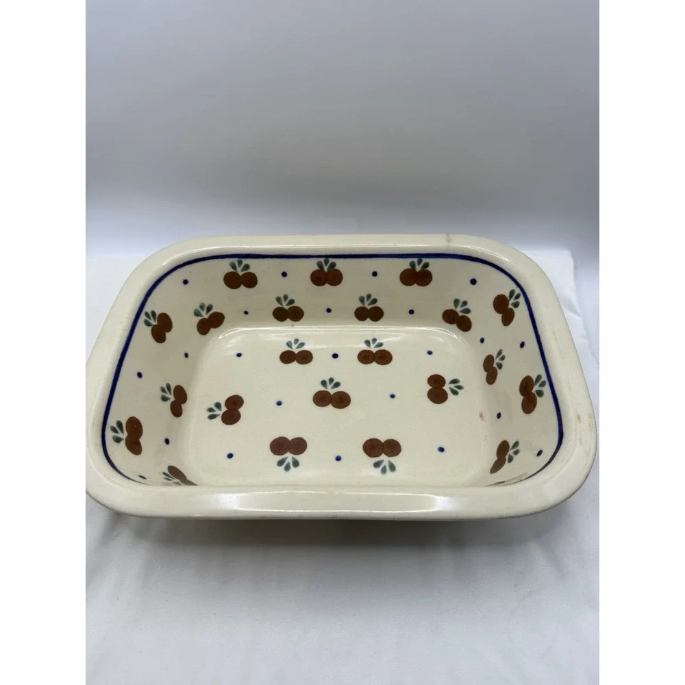 Boleslawiec Polish Pottery Baking Dish 9 7/8